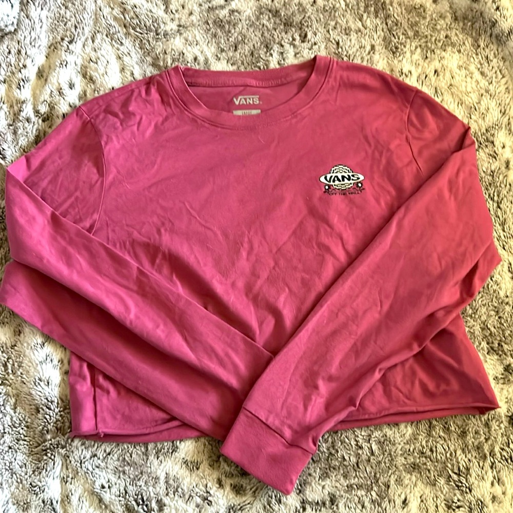 Vans long sleeve crop top